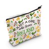 Gzrlyf Ireland Makeup Bag Ireland Themed Gifts Bag Just a