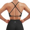 SUUKSESS Women 2 Piece Open Back Strappy Sports Bra Pack