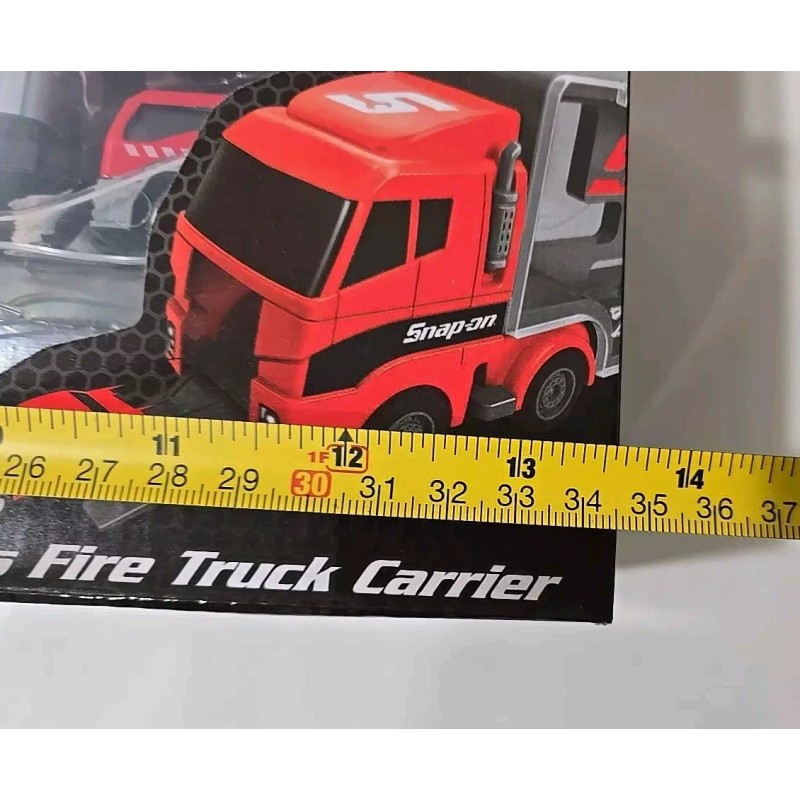 Snap On Tools Kids Fire Truck Carrier Toy Double Sided