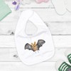 Mr. & Mrs. Panda Organic Baby Bib Bat Wings, White