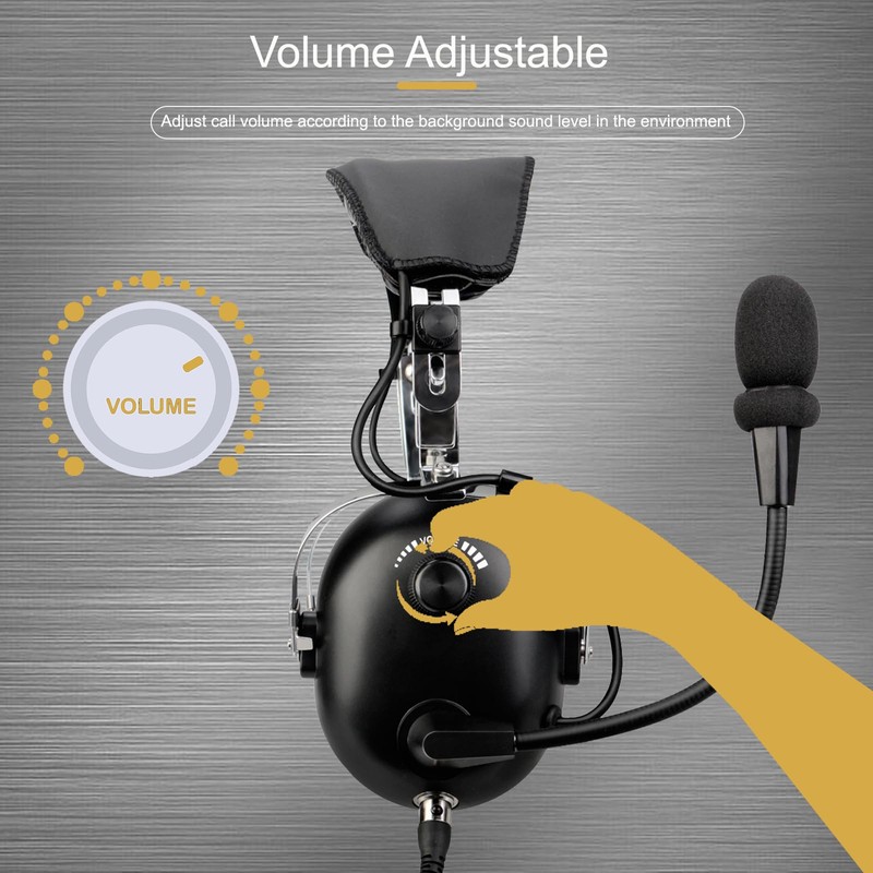 Retevis Noise Reduction Walkie Talkie Headset,Elastic Metal Bracket Racing Headset,for