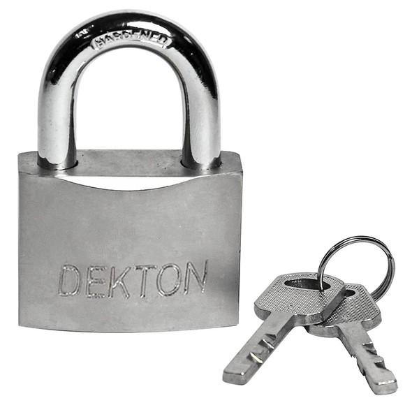 Dekton 30MM Satin Padlock | Heavy-Duty Iron Construction with Steel