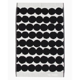 Marimekko RASYMATTO Guest Towel, 11.8 x 19.7 inches (30 x 50 cm), Black