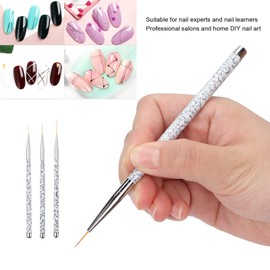 Nail Liner Flower Brush, Nail Art Liner Set de pinceles de fácil agarre profesional para uso doméstico para la tienda de uñas para técnicos de uñas