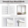DEZ FURNISHINGS Cordless 2" Signature Smooth Faux Wood Blind, 61.5"