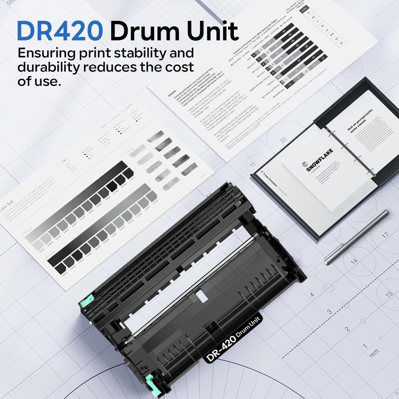 DR420 DR-420 Compatible DR420 DR-420 Black Drum Unit Replacement for