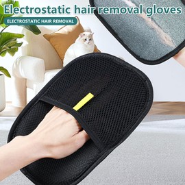 Rumsfel 2 x Pet Grooming Gloves, Versatile Grooming Gloves, Double Sided Pet Grooming Gloves - Removes Cat Hair from Sofas, Sticky Texture, Soft on Fabrics and Reusable