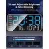 MASHI 8.4''Large Digital Wall Clock, Led Alarm Clock with Big