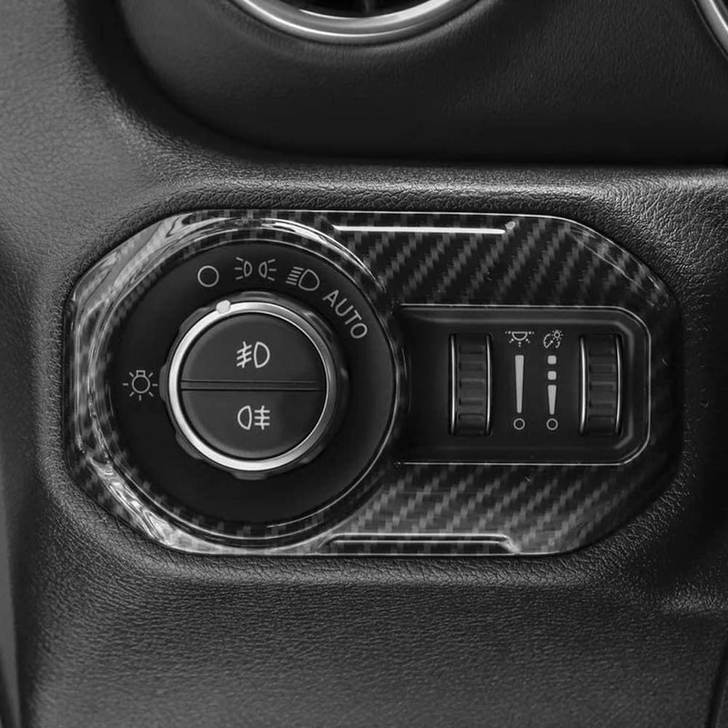 Riloer Car Interior Modification Headlight Bulb Switch Cover Trim for