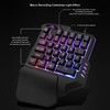 One Handed Gaming Keyboard 7 Color RGB Backlight Ergonomic 35