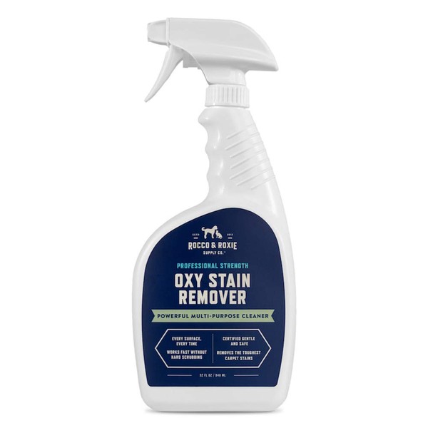 Rocco & Roxie Oxy Stain Remover - Oxygen Powered Carpet Cleaner Spray - Spot Cleaner for Upholstery, Couch, Laundry, Rug, Clothes, Car Seat, Mattress, Sofa, and More. - Pet & Baby Stains