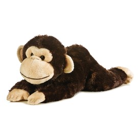 Aurora® Adorable Flopsie™ Chimp Stuffed Animal - Playful Ease - Timeless Companions - Brown 12 Inches