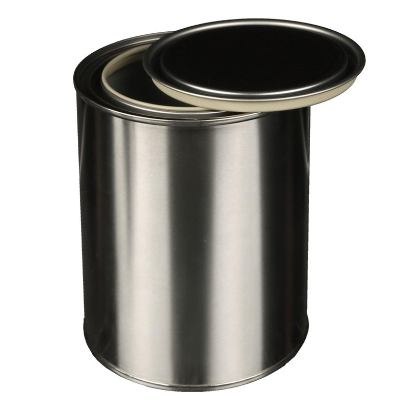 Empty tin, tin, paint can, paint can, made of tinplate,
