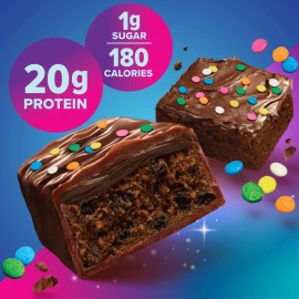 Pure Protein Bars, Galactic Brownie, 20g Protein, Gluten Free, 1.76 oz, 4 Ct