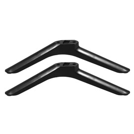 Dranvosk Universal TV Stand Legs for 32Inch TVs | 2PCS Replacement TV Feet with Screws | Easy Install Plastic Mounting Brackets, Black Tabletop Base Stand