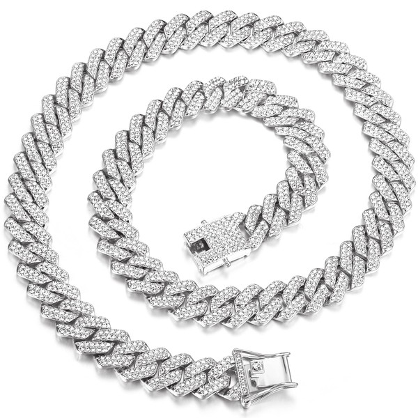 HAIAISO Cuban Link Chain for Men Women Miami Cuban Link