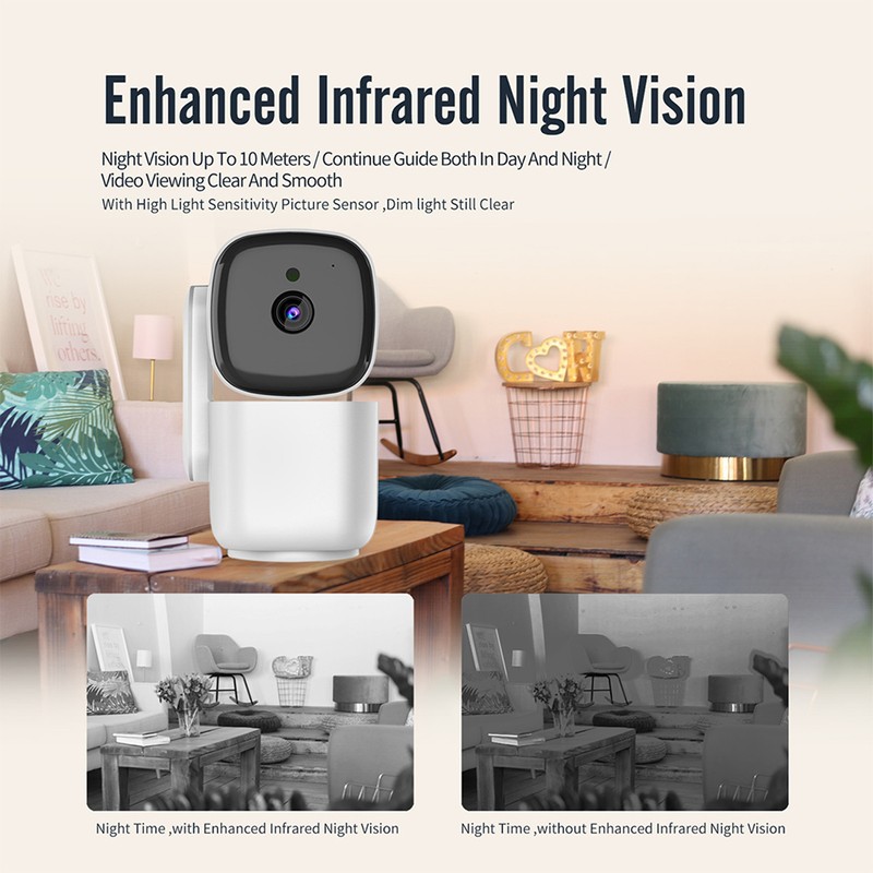 WiFi Security Camera 1080p Night Vision Auto Tracking 2 Way