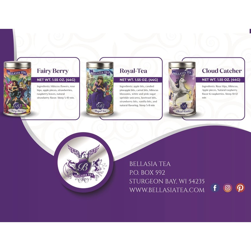 Purple Gift Set by Bellasia Tea