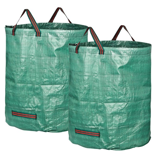 GardenMate 2-Pack 72 Gallons Reusable Garden Waste Bags (H30, D26 inches) - Yard Waste Bags