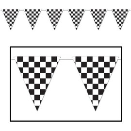 Checkered Giant Pennant Banner Party Accessory (1 count) (1/Pkg)