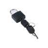 Dnyta 5 Pack Black Mini Padlocks with Keys Small Locks
