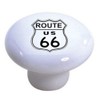 Set of 2 Route 66 Sign Ceramic Cabinet Drawer Knob