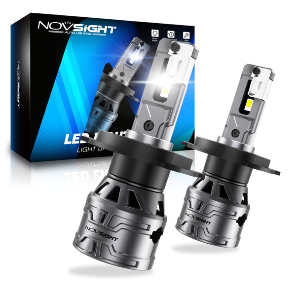 NOVSIGHT H4/9003/HB2 LED Headlight Bulbs 13000 Lumen 350% Brighter Hi/lo
