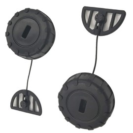 2PCS Black Fuel Tank Gas Cap Oil Filler Cover Compatible with Stihl MS170 180 017 018 Chainsaw Parts Car Replacement Accessories