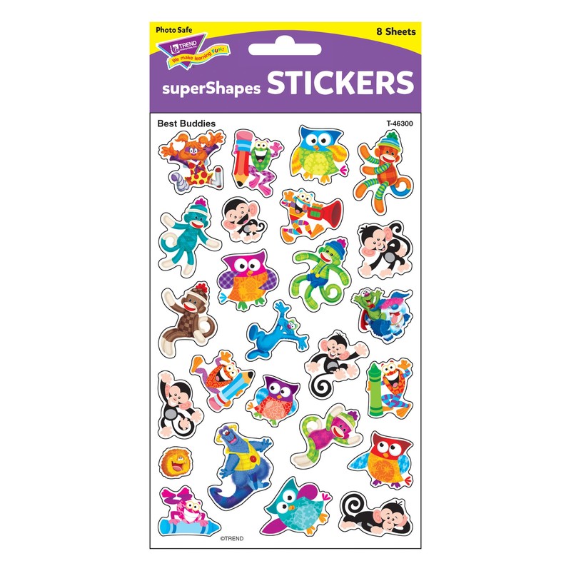 Best Buddies superShapes Teacher Reward Stickers