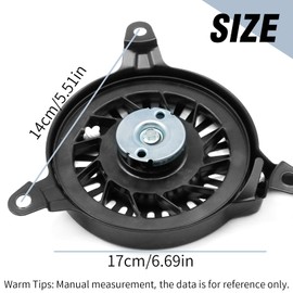 VIKKSAER 14 165 07 Recoil Starter Pull Start, Replacement for Kohler XT149 XT173 XT650 XT675 XT775 XT800 XT-6 XT-7 Engines, Replaces 14 165 01-S