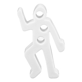 Realistic Crime Scene Pencil Holder, Dead Fred Pencil Pen Holder for Desk Pen Holder Realistic Figurine Pen Holder, Office Desk Accessories (White)