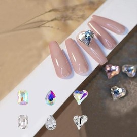 Half Club/Celler Hub_ Women's Trend Fashion Nail Art Premium Glass Thumbstone Set / 하프클럽/셀러허브_여성트랜드패션 네일아트 프리미엄 글라스 엄지스톤 세트