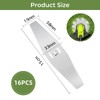 eupdd 16 metal grass trimmer blades: 15 cm grass trimmer
