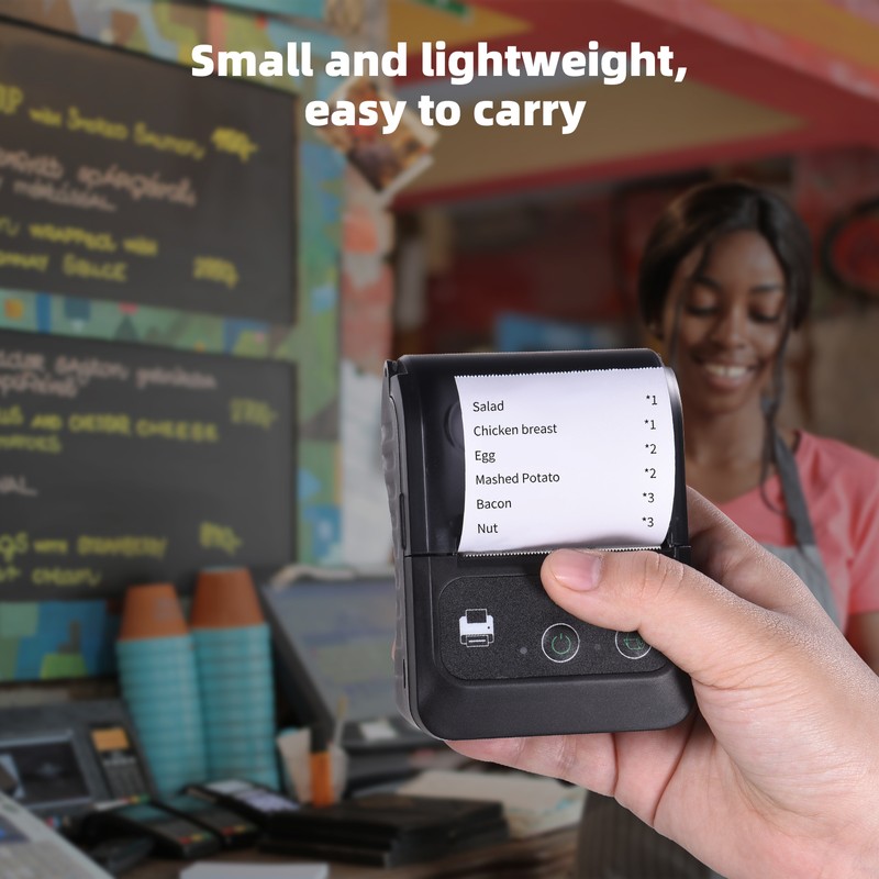Bisofice Portable Wireless BT 58mm 2 Inch Thermal Receipt Printer