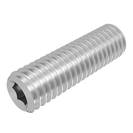 SECCARO 20 Pcs M4 x 14mm Stainless Steel V2A VA A2 DIN 913 ISO 4026 Hex Socket Set Screw