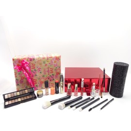 Happy Mothers Day Gift Luxury Beauty Bundle Gift Set For Women, Make Up Bundle Kabuki Brush Set With Stand Mothers Day Wrap