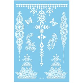 EROSPA® Temporary Tattoo Sheet Wedding Gothic Hand Arm Wrist Warmers Henna