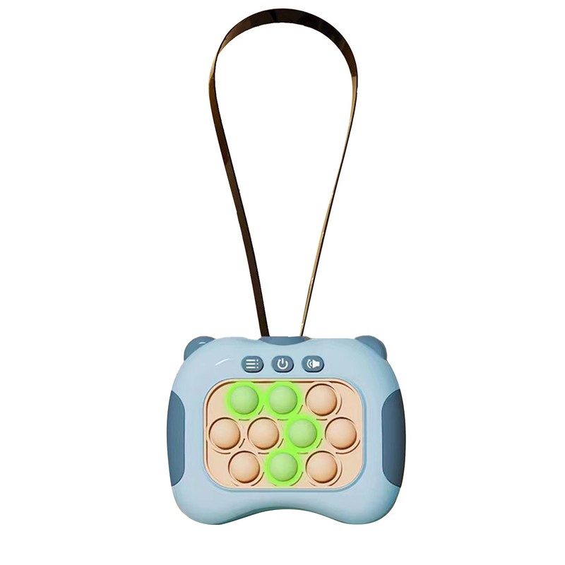 Quick Push Bubbles Game Toy Educational Decompression Light Up Pop