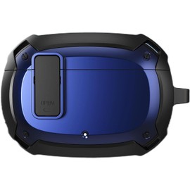 WADY Funda Secure Lock a Prueba de Golpes Resistente Armadura Fuerte Cubierta Protectora de Cuerpo Completo Funda Híbrida Resistente con Mosquetón (Azul)