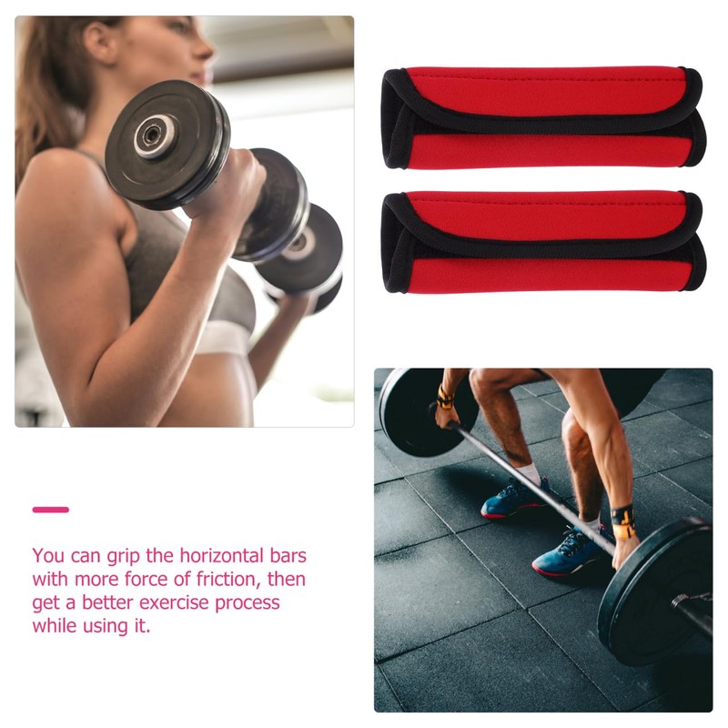 SUPVOX 2pcs Horizontal Bar Non-slip Curl Bar Clamps Trap Dumbbell