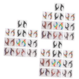 Baluue 3sets Stickers Festival Eyeliner Decal Fashionable Eye Makeup Decor Comfortable for Long Time Wear for Women's Party 10pairs*3 Random Style