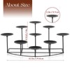 Candeldo Candelabra Fireplace Candle Holder: Metal Pillar Candle Holders Medium