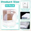 Glikceil 12 Pcs No Mess Bird Feeder Automatic Bird Parrot