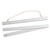 Photolini Poster Hanging Rail in White, 31 cm Magnetic Poster