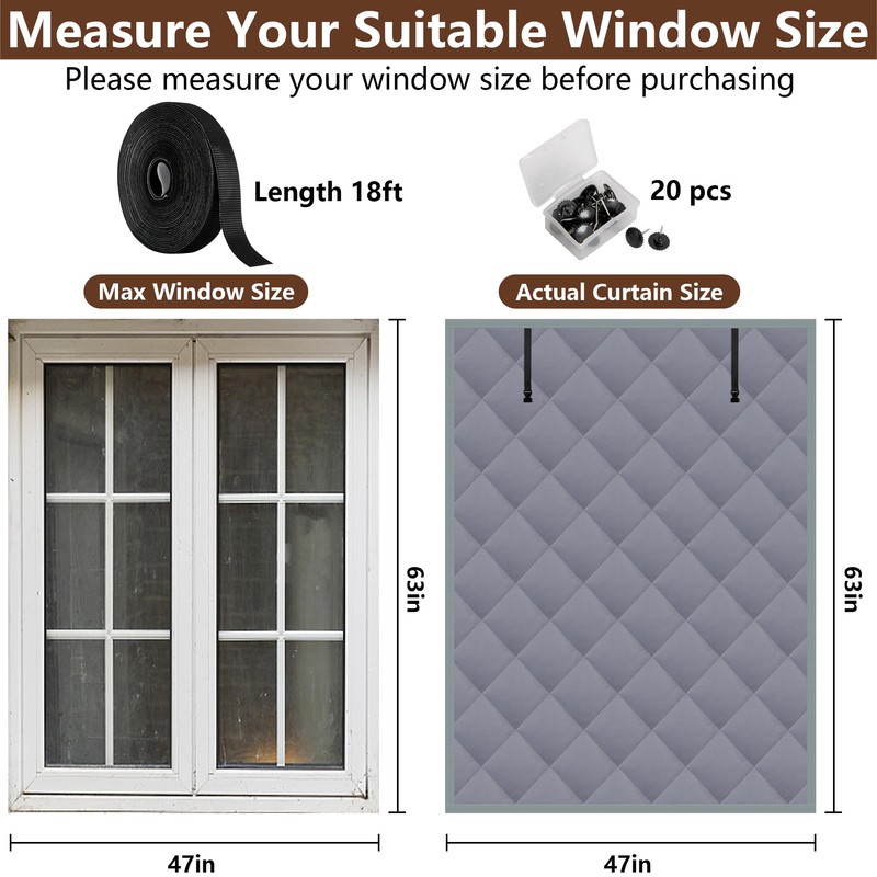 Nkiy Quen 3 Layer 63 x 47 Inches Winter Insulated