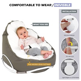 Versteckte Airtag-Hülle, Airtag für Kinder, Senioren, Haustiere, Kleidung, sicherer als Airtag-Uhr, Airtag-Schlüsselanhänger und Airtag-Halskette. (Pro,Blau-weiß)