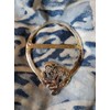 Pair of Thistles Large Pewter Scarf Ring