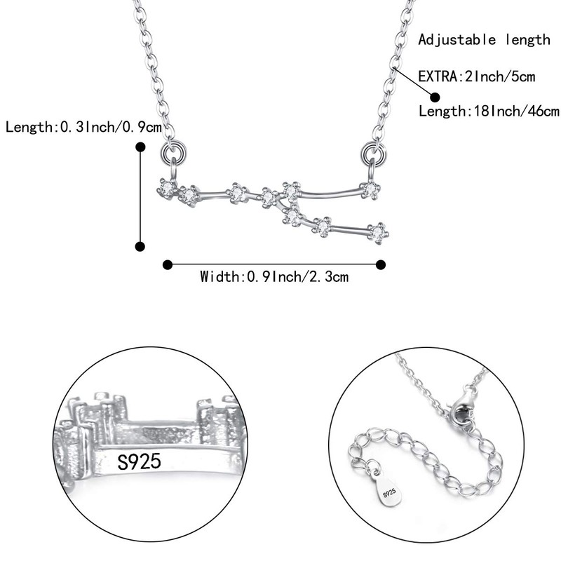 BriLove 925-Sterling sterling-silver round-shape colorless cubic-zirconia
