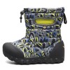 Bogs Kids B Moc Snow Boot, Adventure Print - Gray,