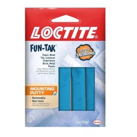 Loctite Fun-Tak Mounting Putty, 2 oz (Pack of 12), Free Shipping